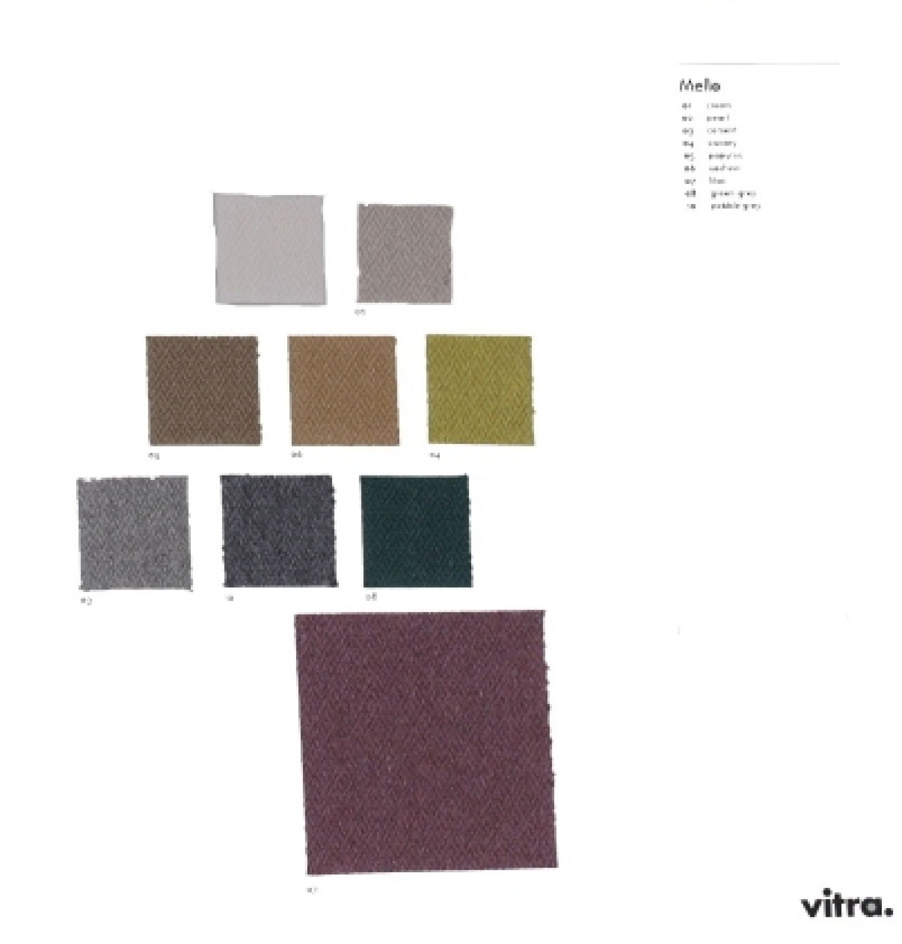 Sample Card Mello Vitra